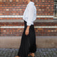 Plisse maxi skirt