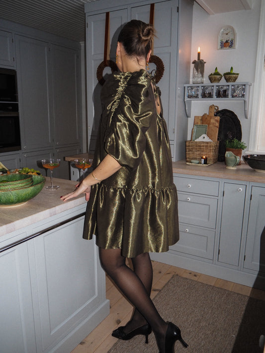 Taffeta mini dress