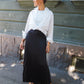 Plisse maxi skirt