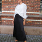 Plisse maxi skirt