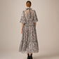 Devoré midi dress
