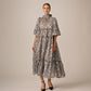 Devoré midi dress