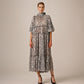 Devoré midi dress