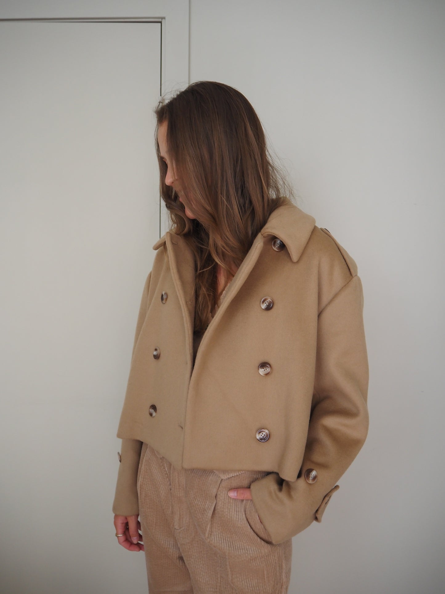 Tailored caban jacket