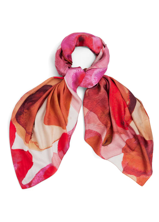 Volcano silk scarf